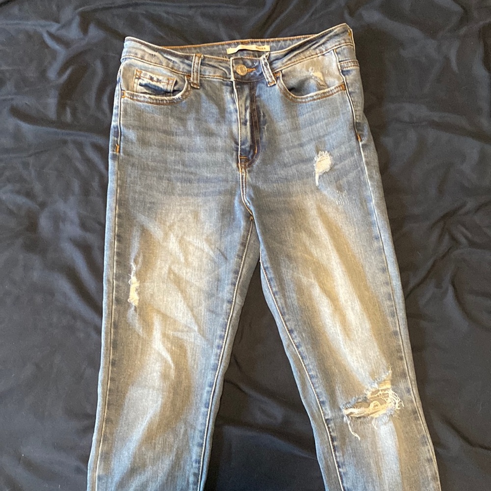 Size 3 distressed jeans!